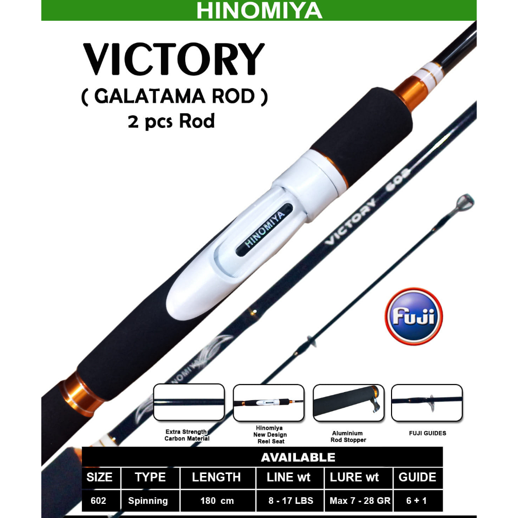 Rod SPINNING HINOMIYA VICTORY 180cm (Line Test 8-17lbs)