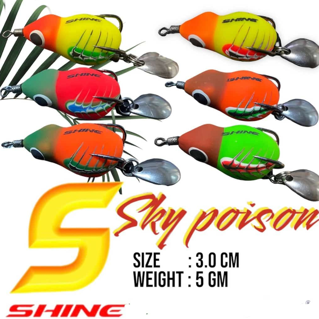 RUBBER FROG SHINE SKY POISON (3cm / 5gram)