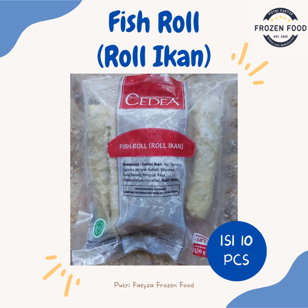 

CEDEA FISH ROLL ISI 10 250GR / FISH ROLL / ROLL IKAN