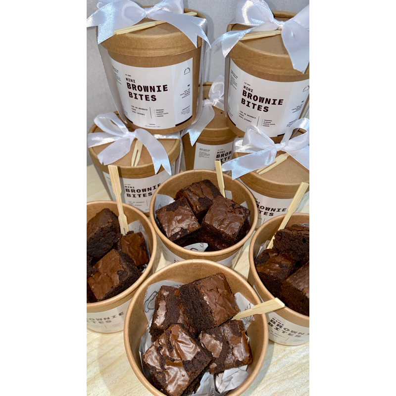 

MINI BROWNIE BITES - BROWNIS PANGGANG - FUDGY BROWNIE