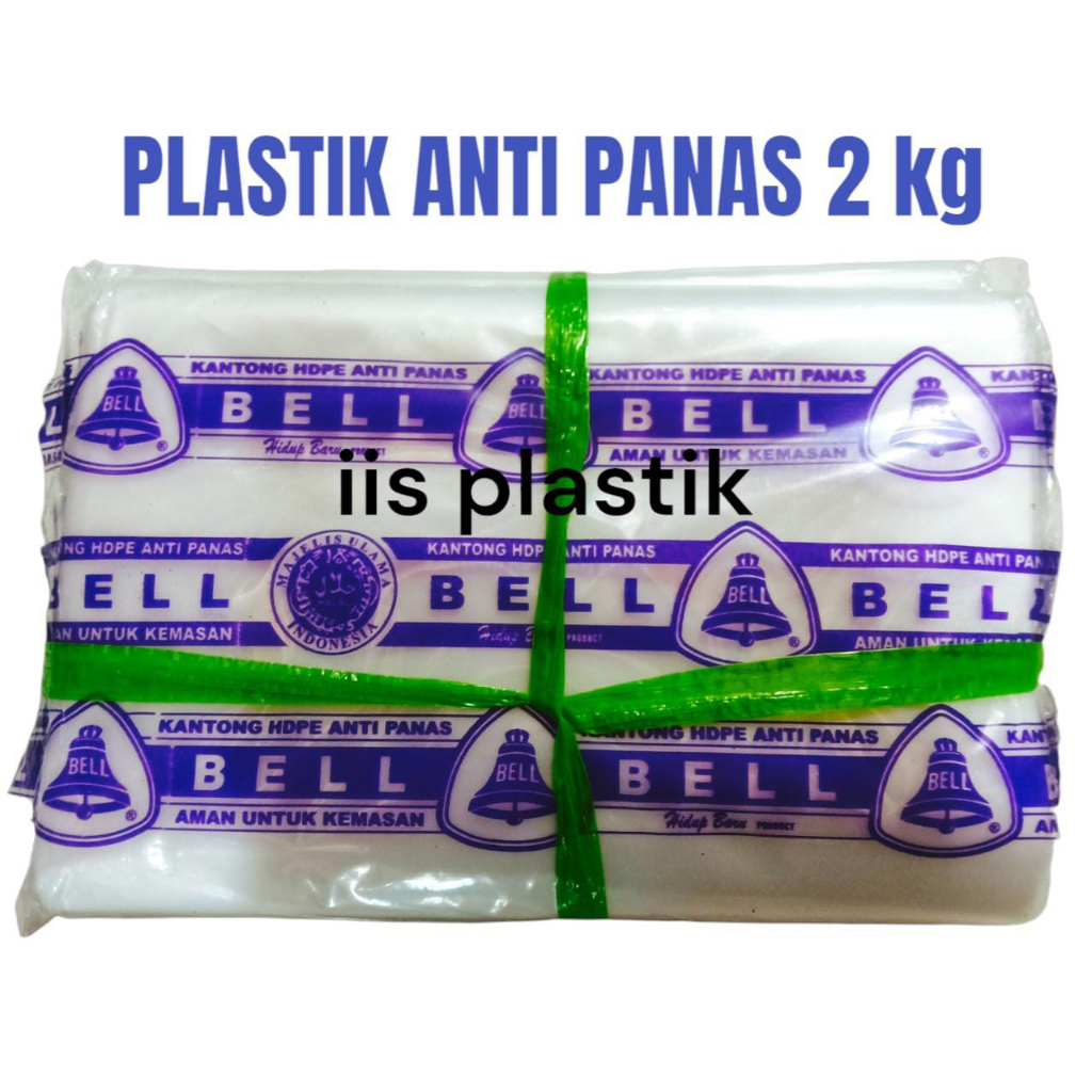 Kantong Plastik Anti Panas Bell 2 kg  20 x 35 / HD ATP Merk Bell | Kantong Kuah Panas Bell  Ukuran 2 kg  20 x 35