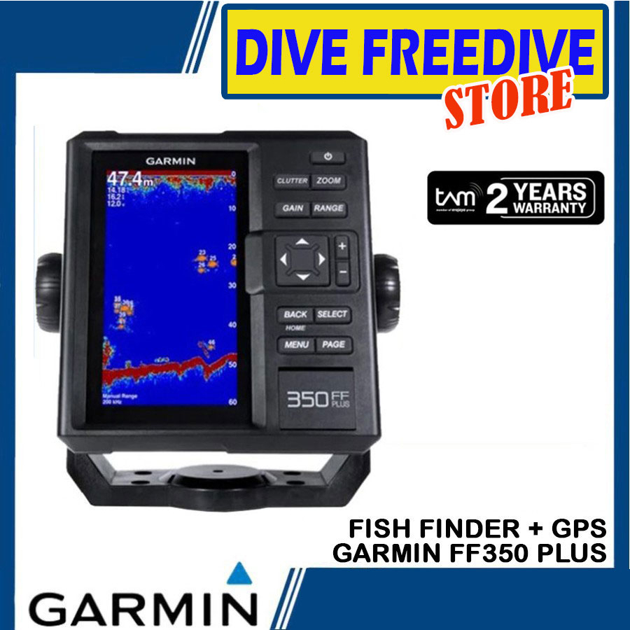 Original Garmin FF 350 GPS Fish Finder FF350 Garansi Resmi Tam - BLACK Layar Screen Monitor Pelacak 