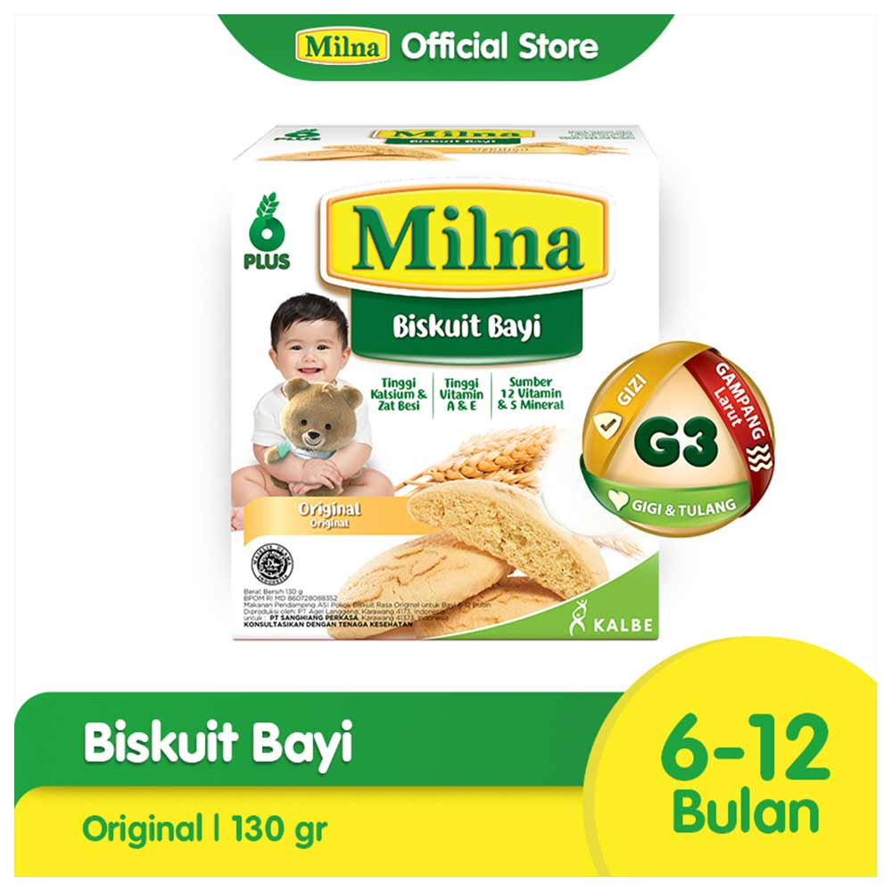 Biskuit bayi Milna 130g / 65g