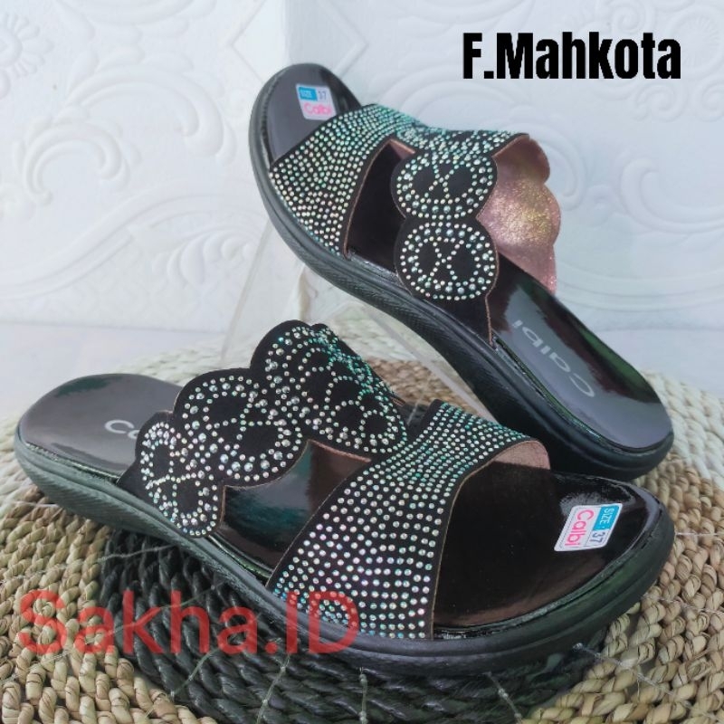 Sandal Calbi Wanita Sendal Cewek Flat teplek Terbaru