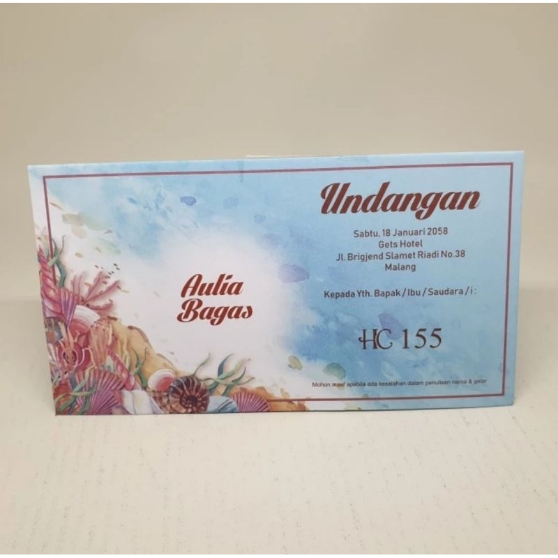 HC 155 Blangko Undangan Nikah Pernikahan