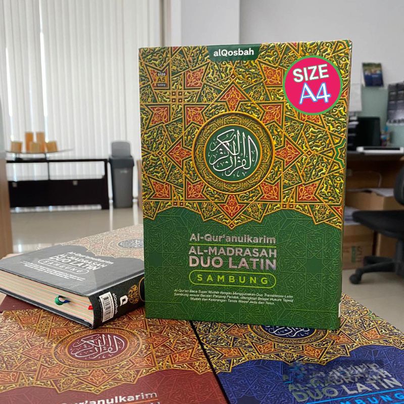 Al Quran Duo Latin Sambung Ukuran A4