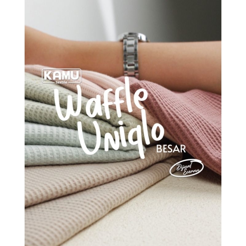 Kain Waffle Uniqlo Besar  [Grade A|Preimum]