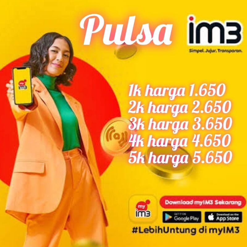 Pulsa Indosat 1k sampai 5k