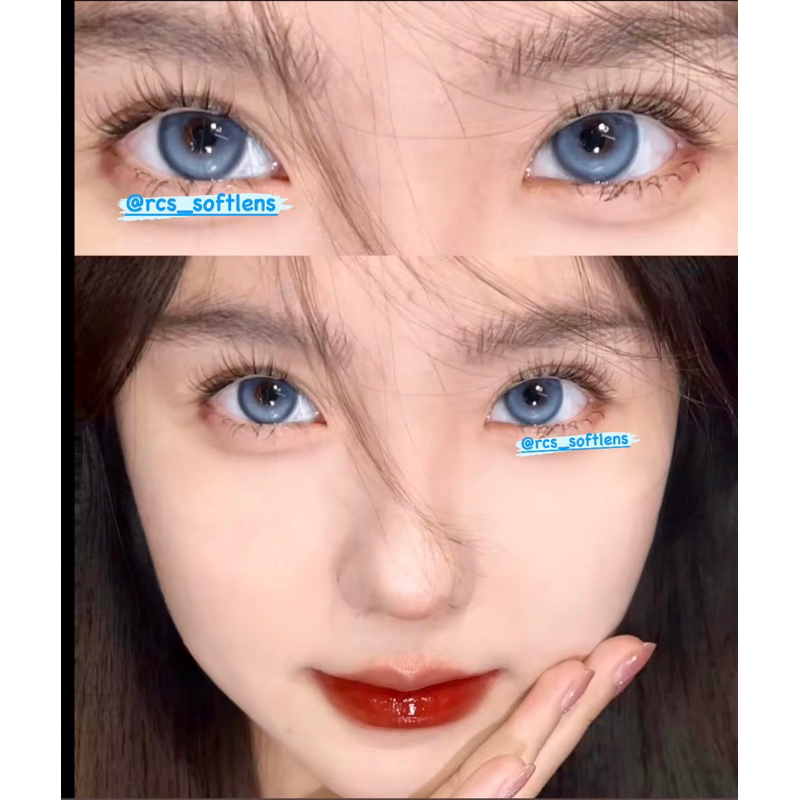 RCS ✅ Softlens biru minus -1.00 s/d -4.50 softlens Douyin biru