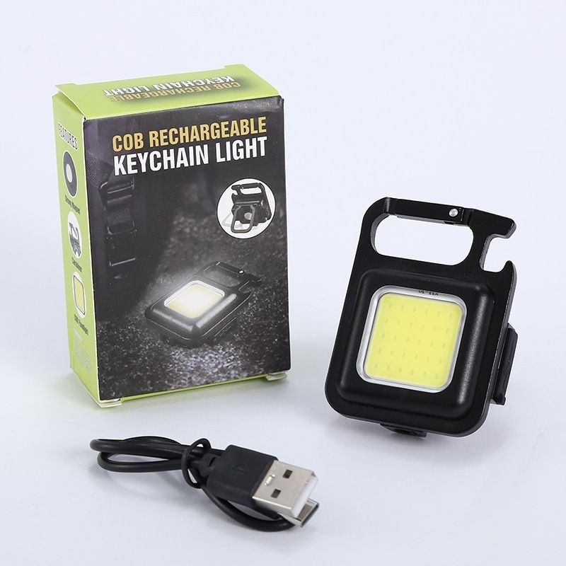 LAMPU LED GANTUNGAN KUNCI MULTIFUNGSI / LAMPU CAMPING USB CAS