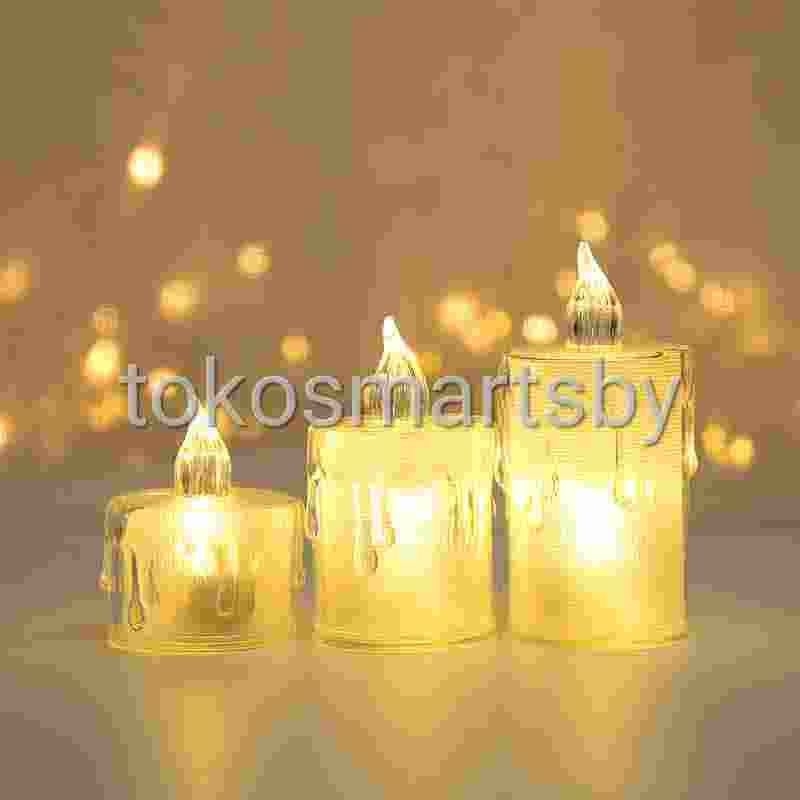 LAMPU LILIN AESTHETIC LED LILIN HIAS LAMPU PAJANGAN ELECTRIK WARM WHITE CANDLE