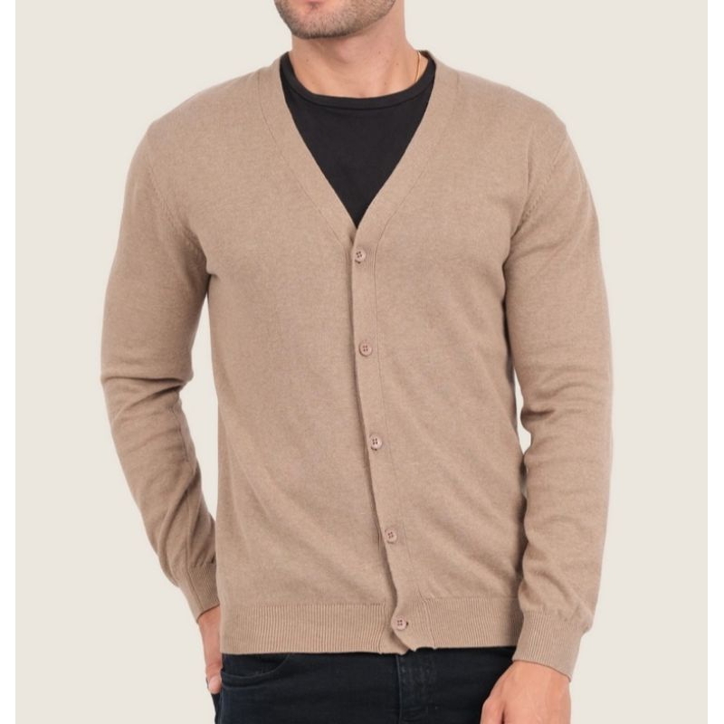 kartigan v_neck#krem#sweterpria#rajutpria&amp;wanita#rajutpria#cartiganrajut#