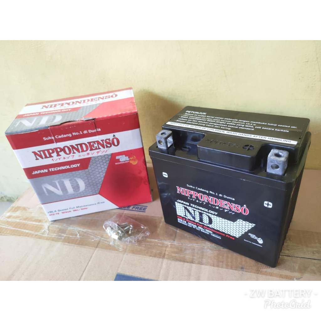 AKI MOTOR BEAT ISS, VARIO 125 CBS, SCOOPY ISS, PCX 150 GTZ7S NIPPON GEL 7 AH