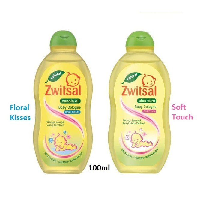 Zwitsal Baby Cologne Natural Soft Touch &amp; Floral Kisses 100ml 100 ml