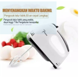 Super Hand Mixer 7 SPEED Pengocok Telur dan kue Multifungsi 7 Kecepatan Otomatis Mixer KD-133