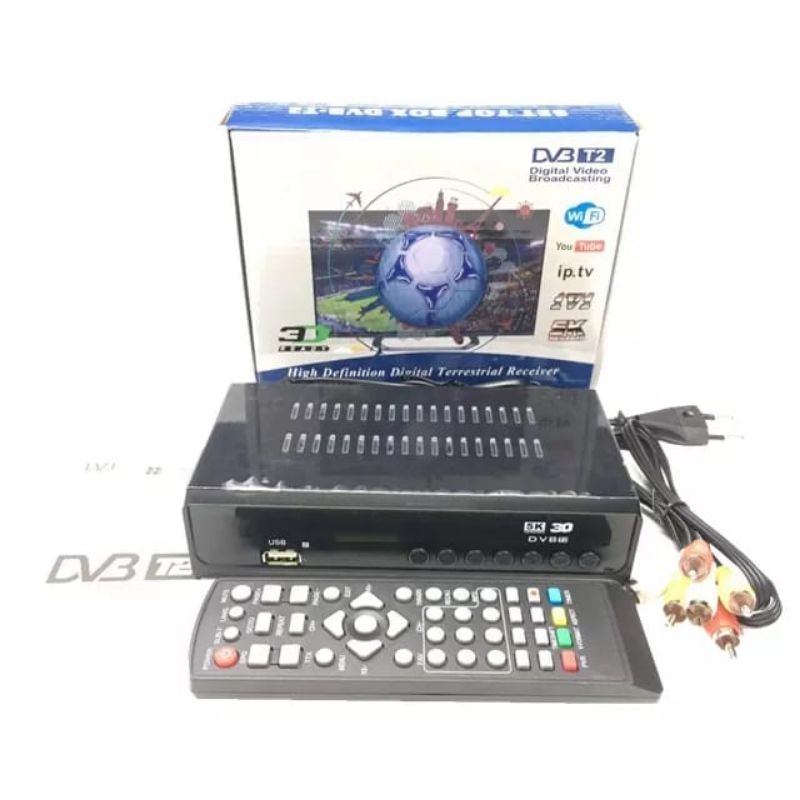 Set Top Box Penerima Siaran Digital Indonesia DVBT2 STB Digitalisasi TV