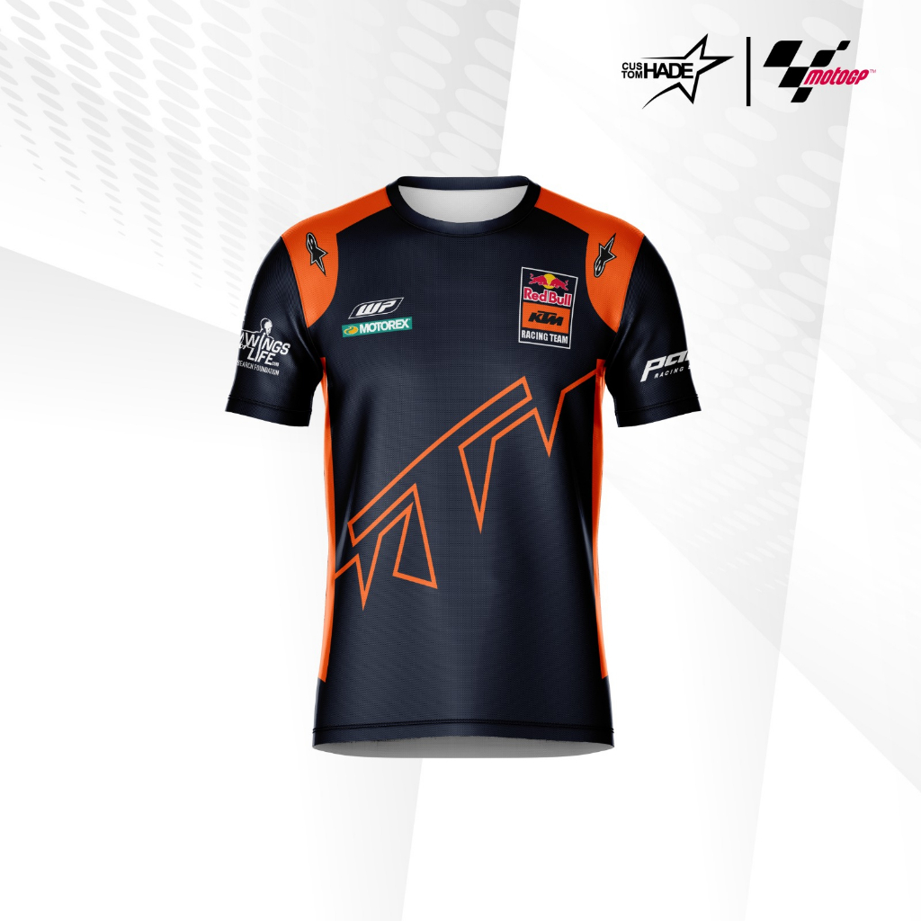 Kaos Jersey Motogp Red Bull KTM Factory Racing Team Lengan Pendek Full Print
