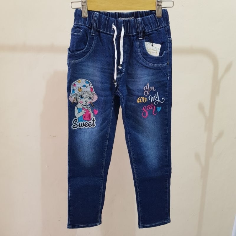 jeans panjang anak remaja cewek wanita celana jeans panjang celana panjang anak celana soft jeans