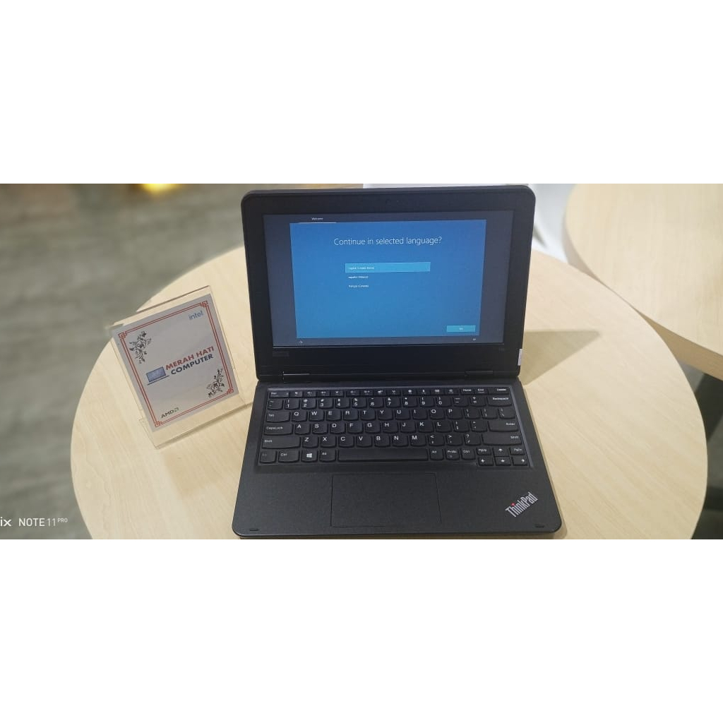 LAPTOP HEMAT TERMURAH LENOVO THINKPAD 11E INTEL N4100 8GB 512GB HD WIN10PRO BLACK ORIGINAL BERKUALITAS