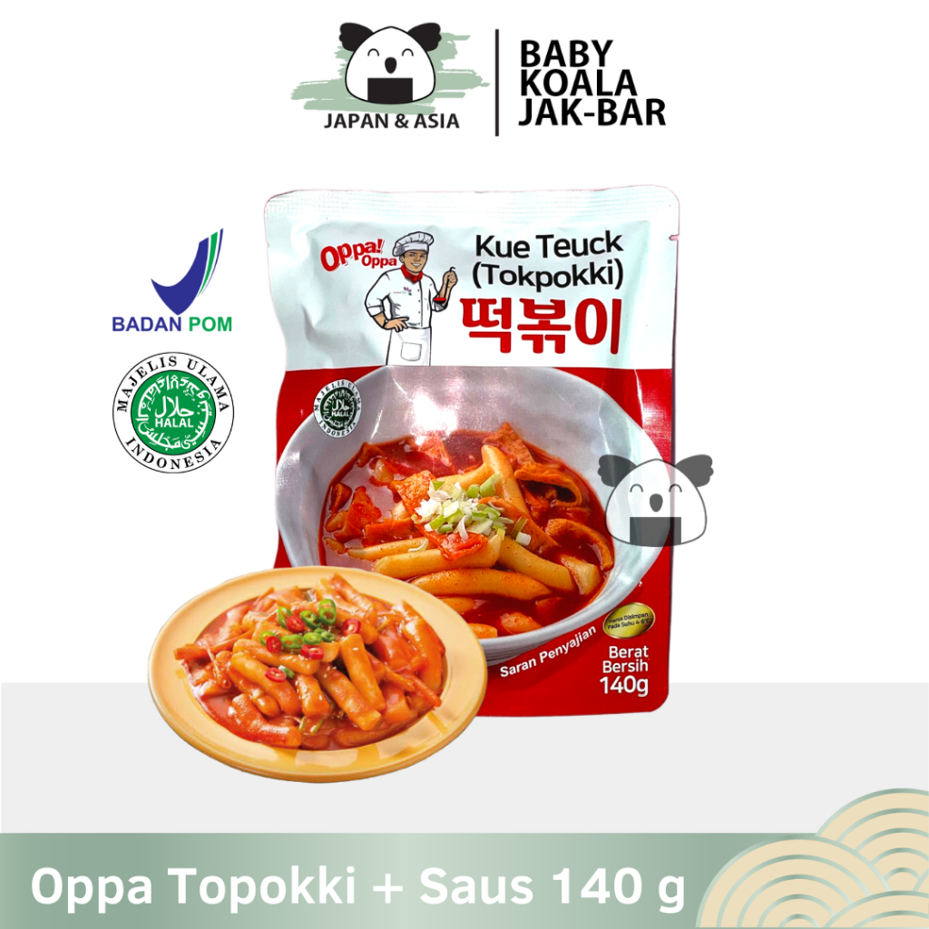 

OPPA TOPOKKI 100g + Sauce 40g Halal | Tokpokki / Tteokbokki Kue Teuck