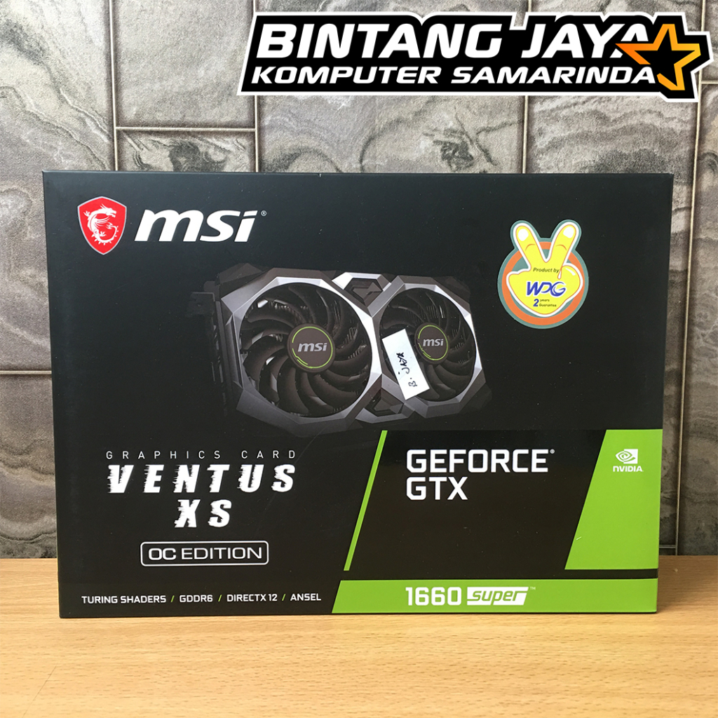 VGA MSI Ventus XS GeForce GTX 1660 Super 6GB GDDR6 OC Edition