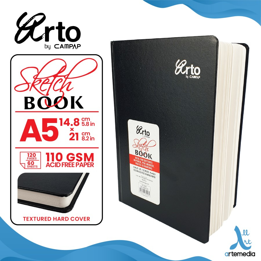 

Buku Sketsa Arto A5 Hard Cover Sketchbook