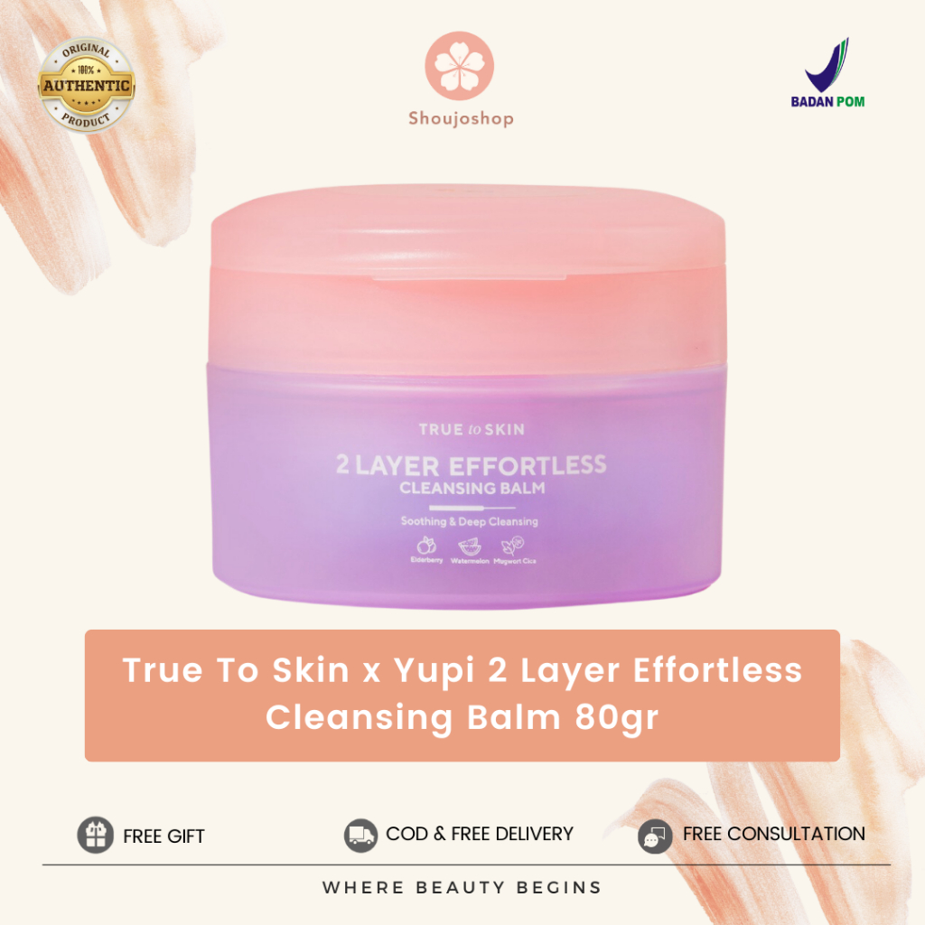 True To Skin x Yupi 2 Layer Effortless Cleansing Balm 80gr