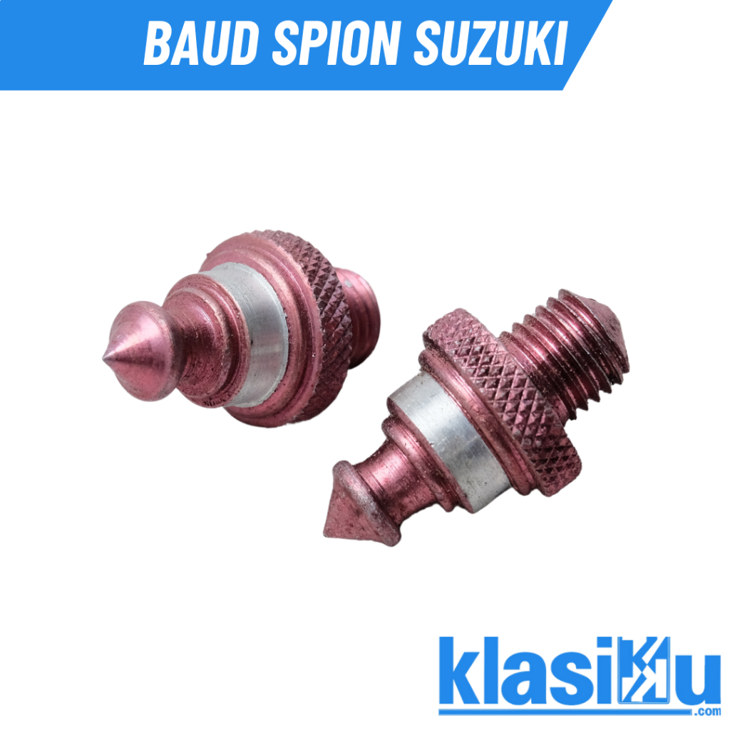 Baut Baud Spion Variasi Sepeda Motor Suzuki Warna Merah