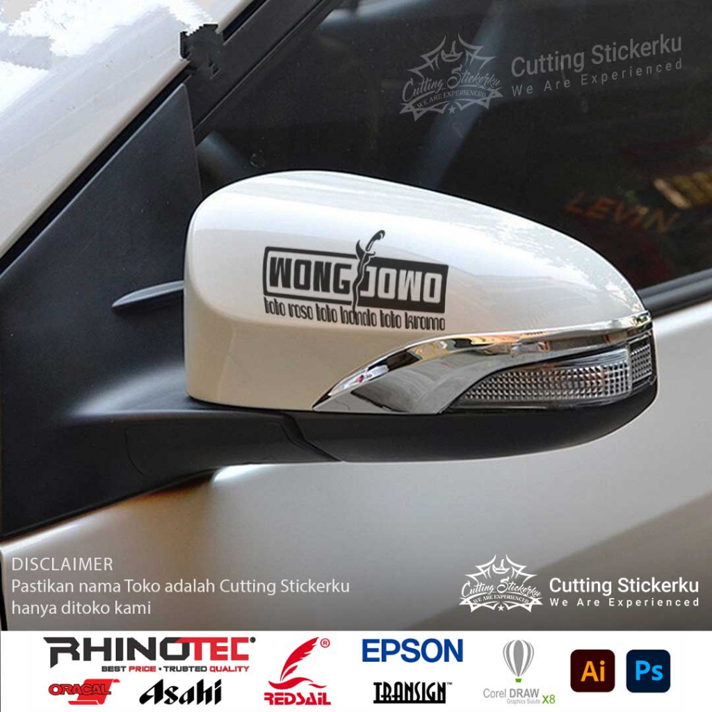 Cutting Stiker Wong Jowo Variasi Motor Mobil Sticker Timbul Keren Kromo Jatim Jateng Javanese