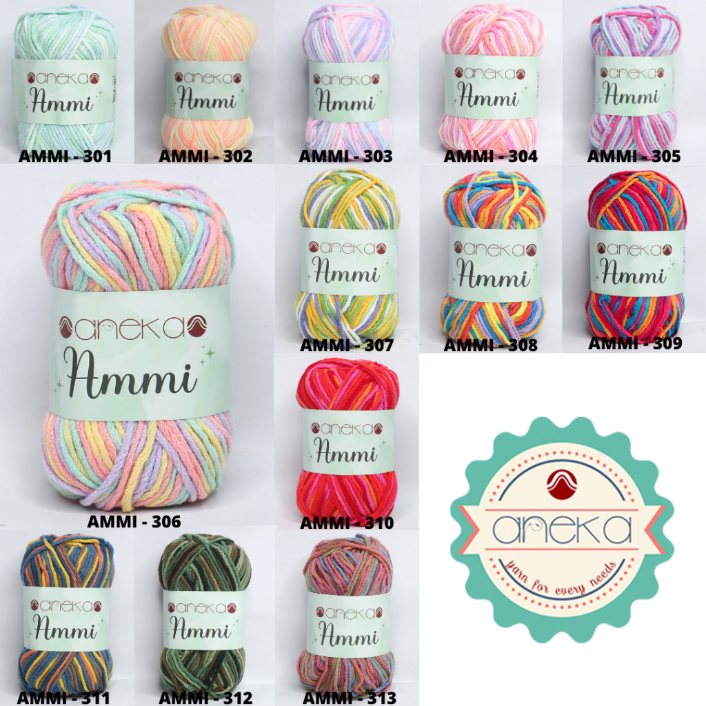 KATALOG - Benang Rajut Ammi Sembur / 100% Acrylic / 6 Ply Akrilik PART 2