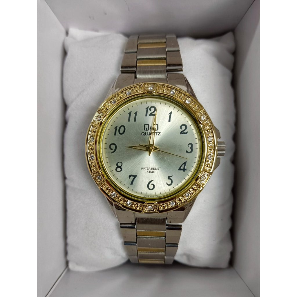 Jam Tangan Wanita Casual Business Rantai Stainless Steel Analog Original Q&amp;Q QnQ QQ Q909 QB85 Series