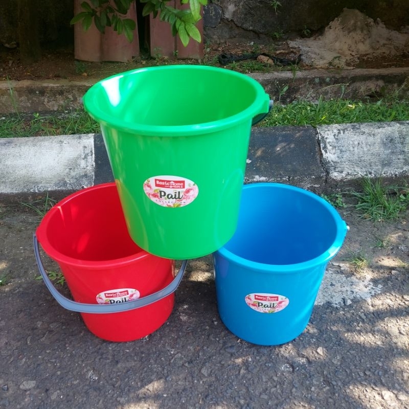 SHp2 Ember plastik Lion star (basic home) 10 liter gagang plastik/ember plastik lion star 3 galon