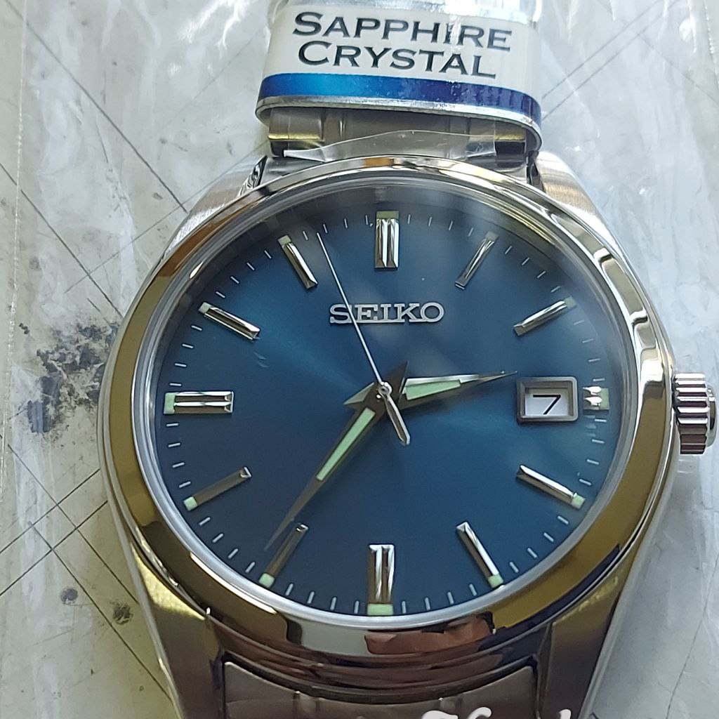 Seiko Quartz SUR525P1 Analog Sapphire Blue - Jam Tangan Pria SUR525