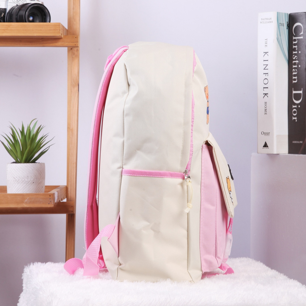 Tas Ransel Sekolah Anak Perempuan Lucu 3 Warna Realpict Kapasitas Besar Trend Backpack Distro Lagi Hits / Tas Ransel Serba Guna / Tas Punggung anak