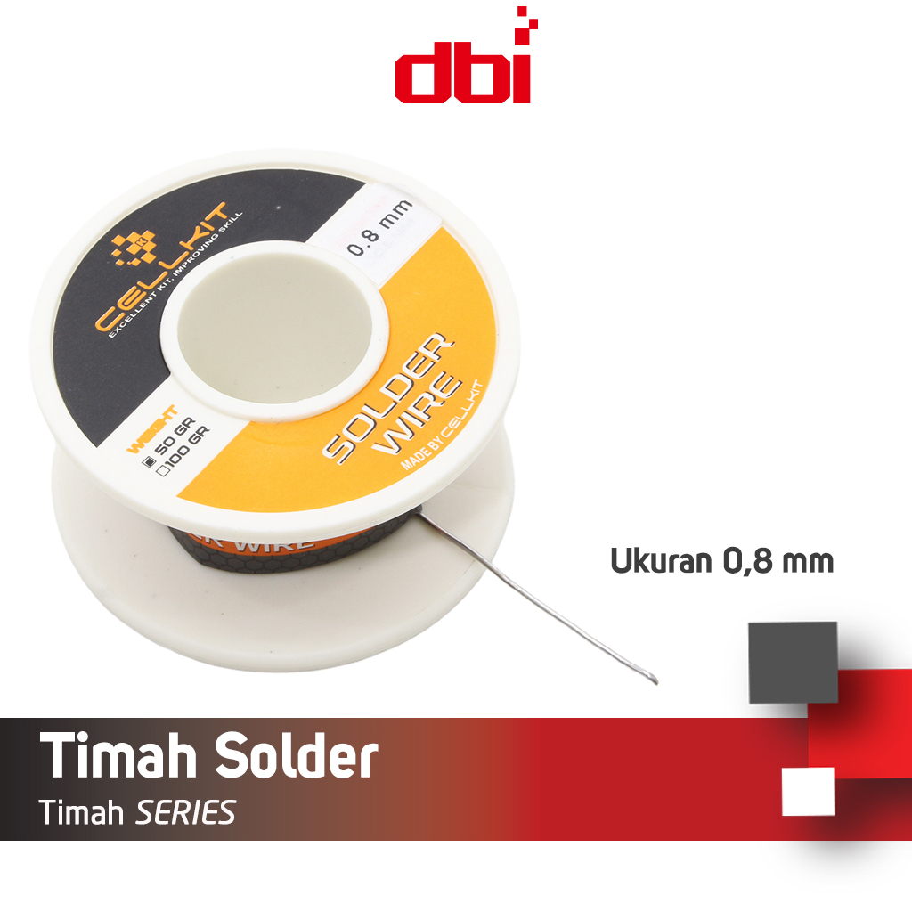 Timah Solder Gulung 0,8mm 50gr CELLKIT