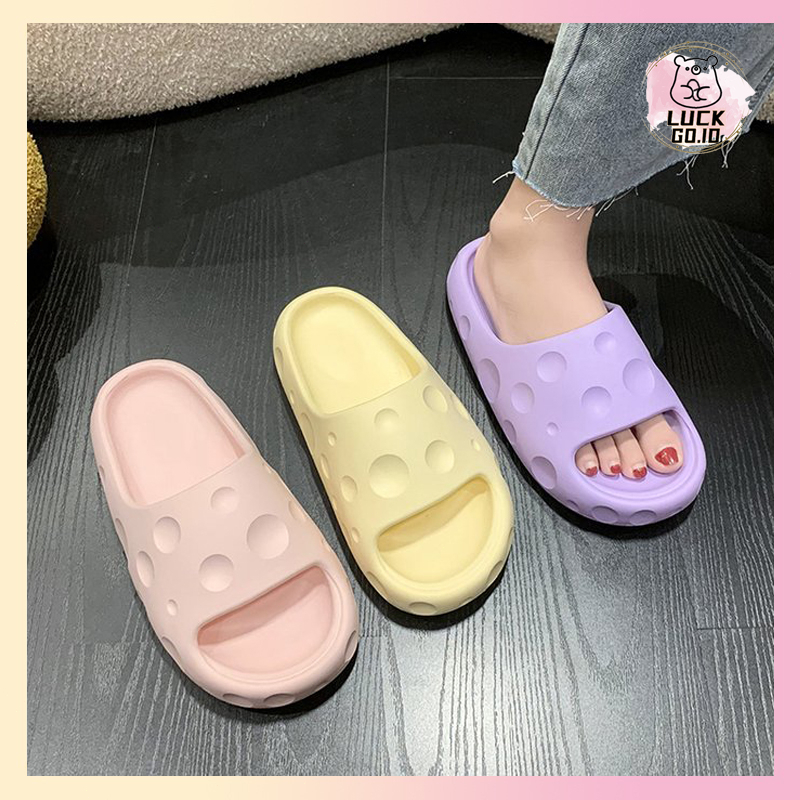 Sandal Keju Sendal Wanita Kekinian Lebaran 2023 Terbaru Sandal Slop Karet Jelly Slip On Selop Flat Rumah Murah Elastic Empuk EVA