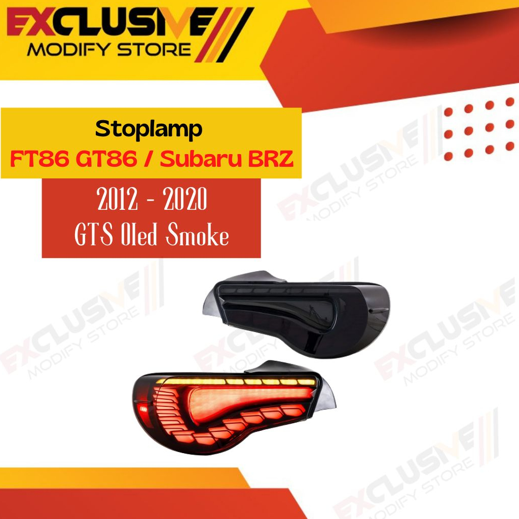 STOPLAMP SUBARU BRZ / FT86 GT86 MODEL V3 GTS OLEDS STYLE SMOKE