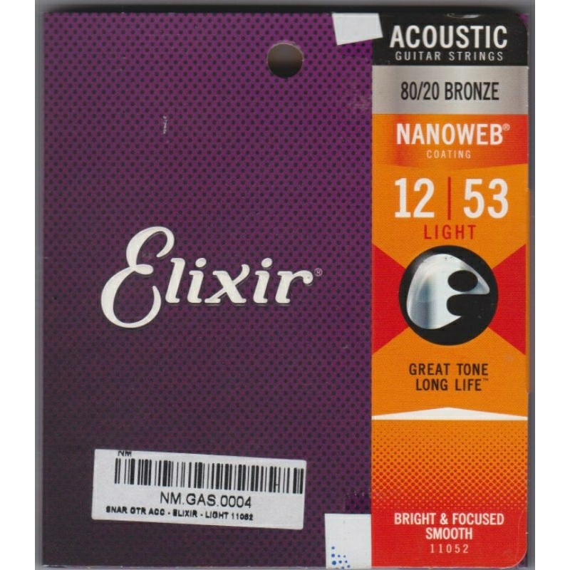 Senar Gitar Akustik String Elixir 12-53 original