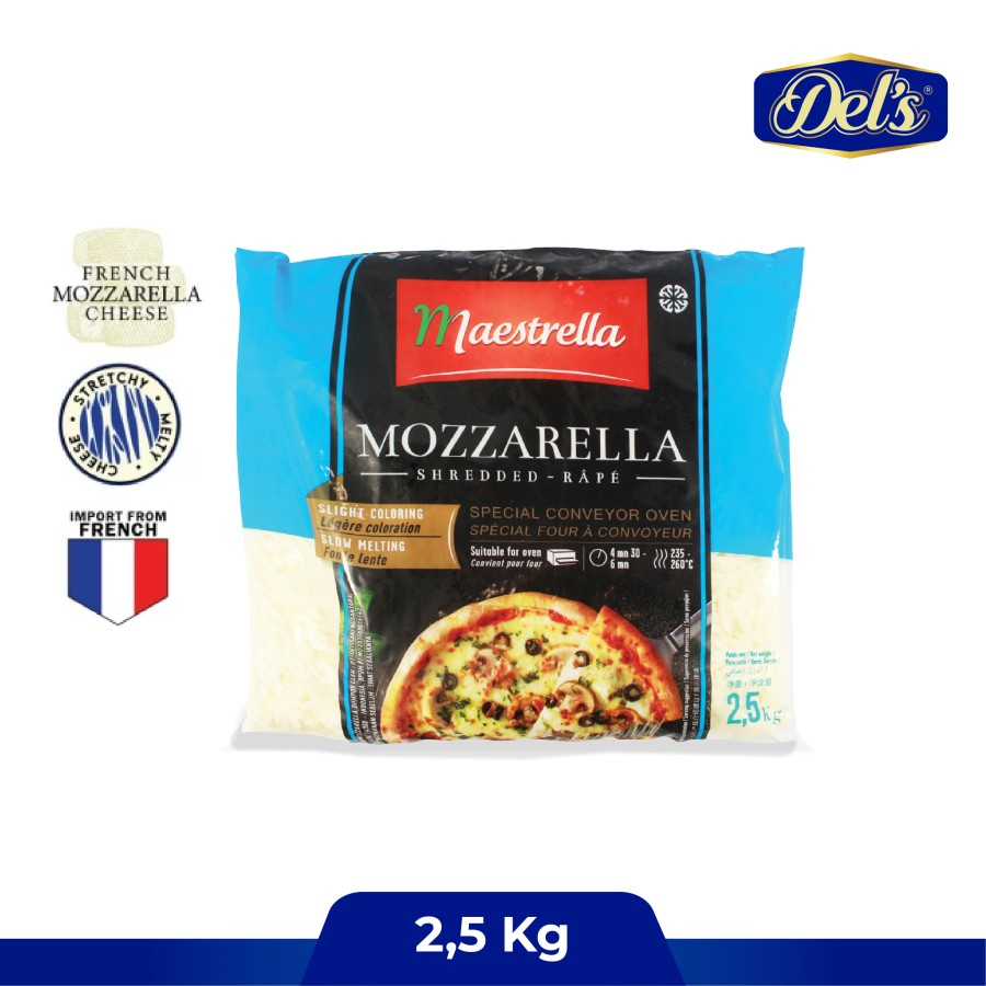 

Del's - Maestrella Mozzarella Cheese / Keju Mozzarella Maestrella - 2.5Kg