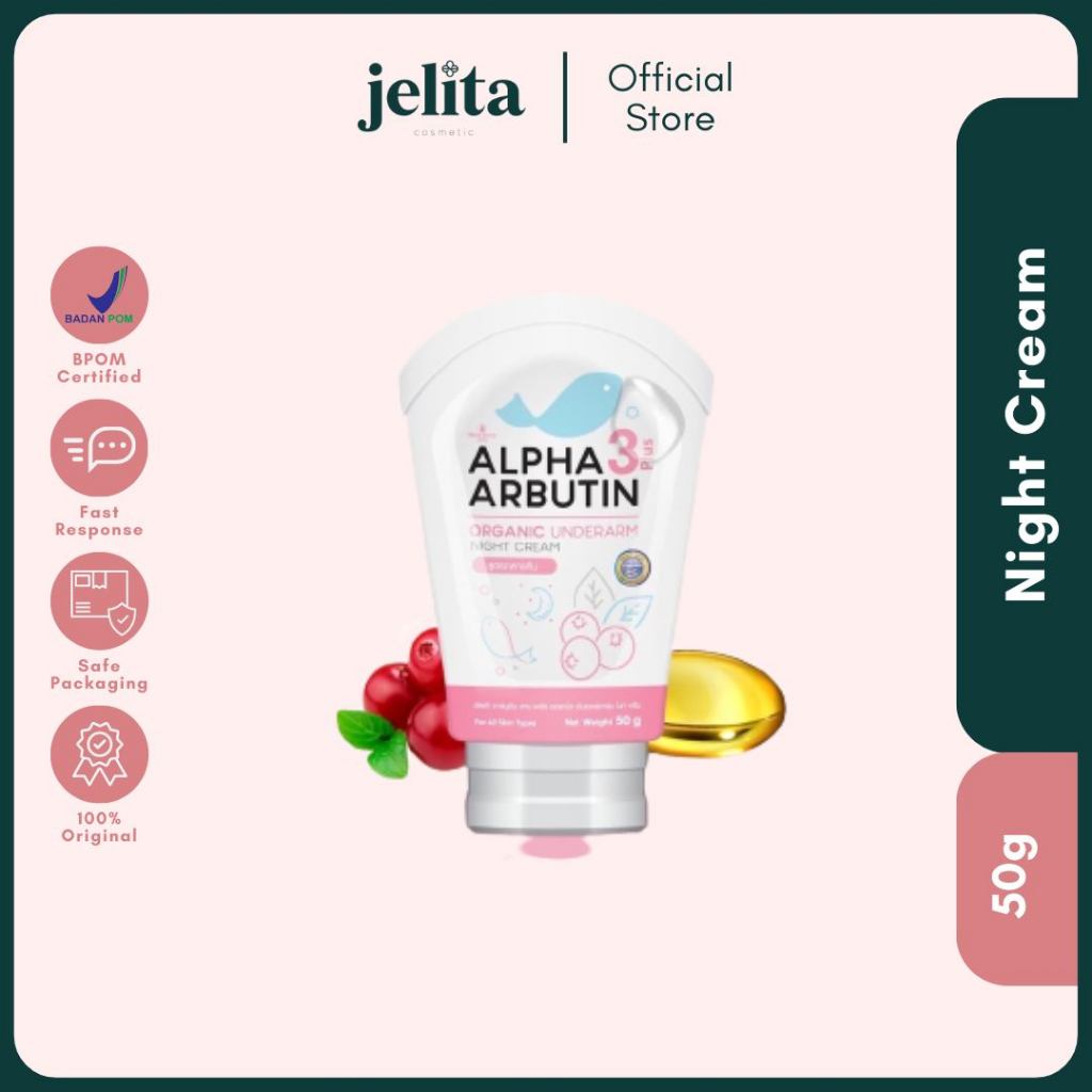 Alpha Arbutin 3 Plus Organic Underarm Night Cream 50g