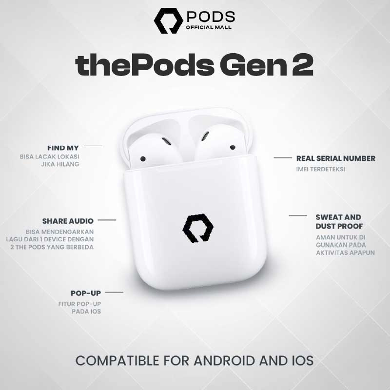 The Pods Gen 2 2023 Wireless Charging✅Case Final Upgrade ( IMEI &amp; Serial Number Detectable) By_Pods_Indonesiaaa
