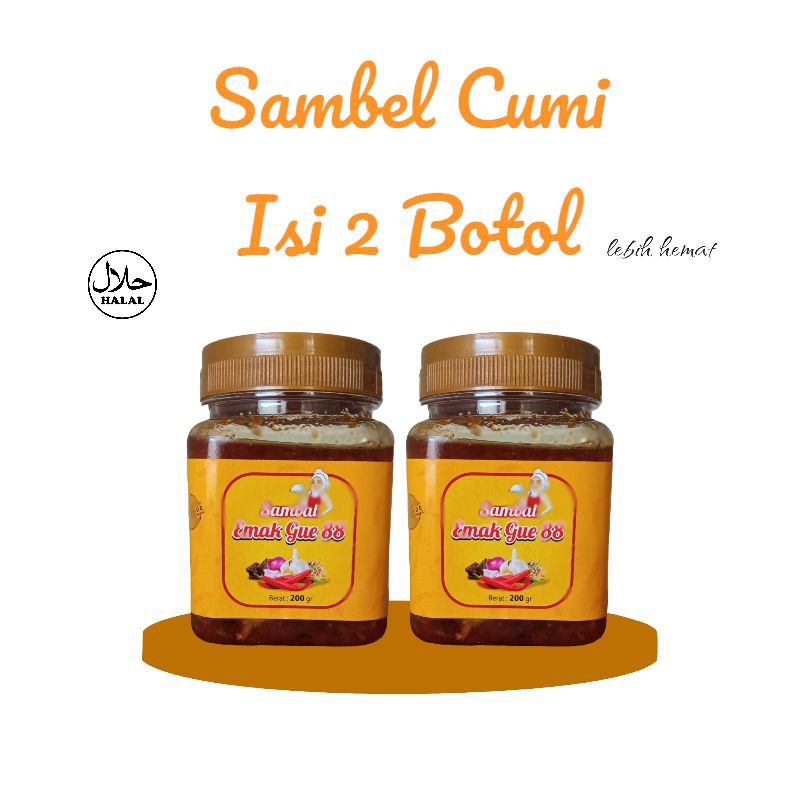

SAMBEL CUMI 200ML /PAKET ISI 2 BOTOL