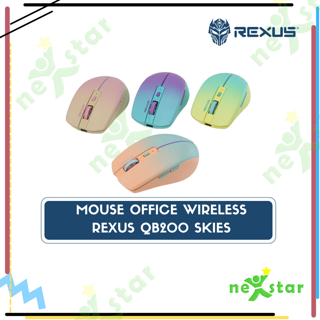 Mouse Office Wireless Rexus QB200 Skies