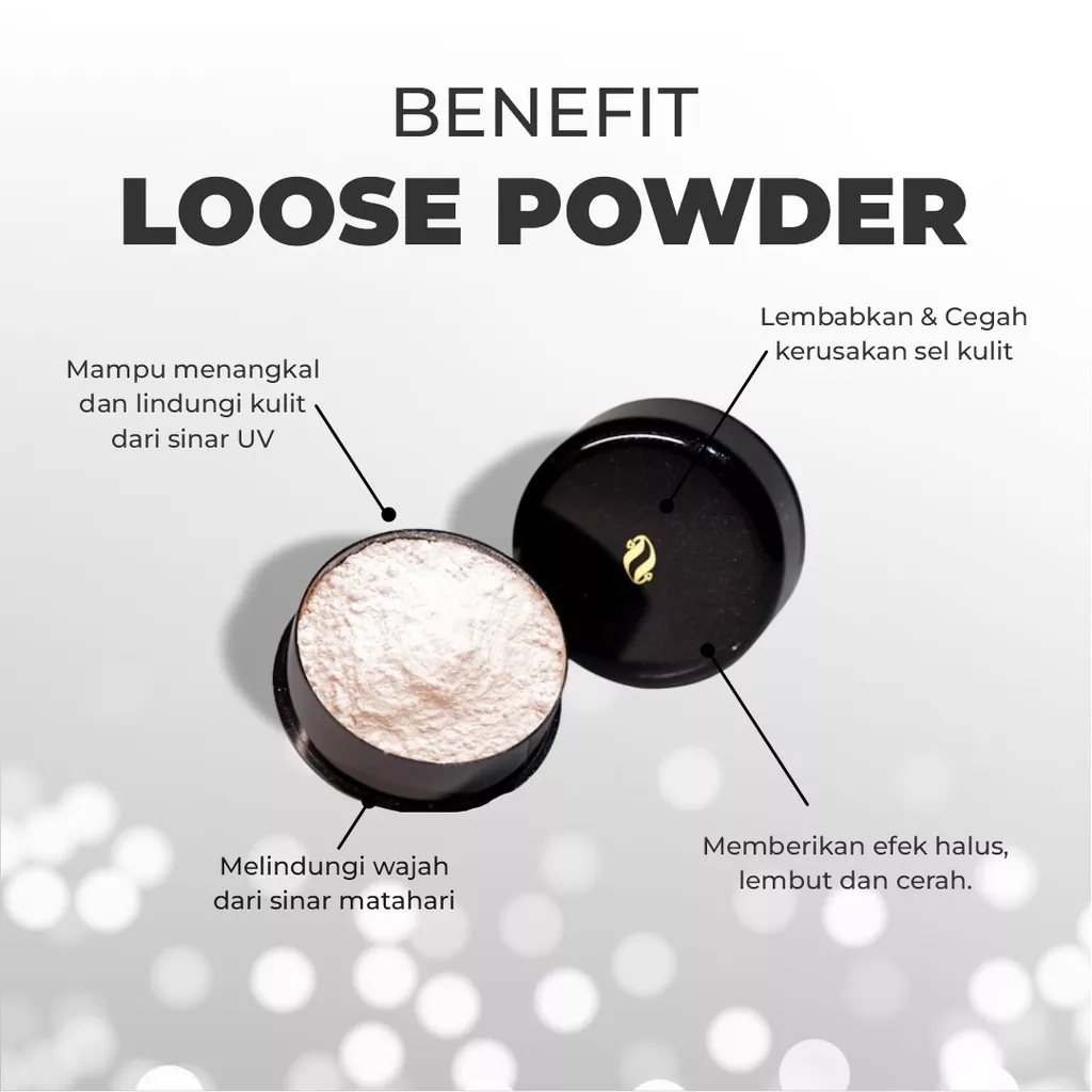 ❤ MEMEY ❤ TULL JYE Loose Powder With UV Protection | Face Powder Bedak