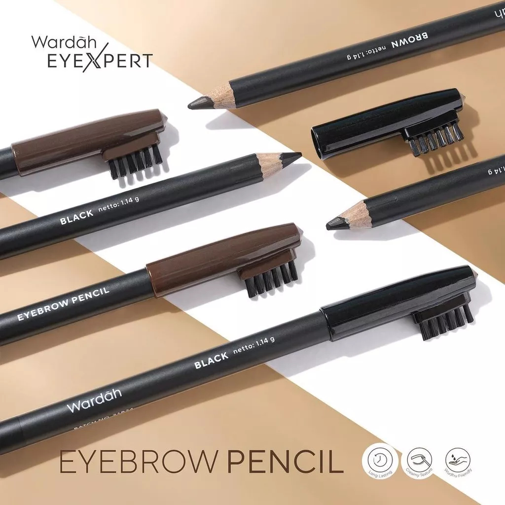 Wardah eyexpert eyebrow pencil