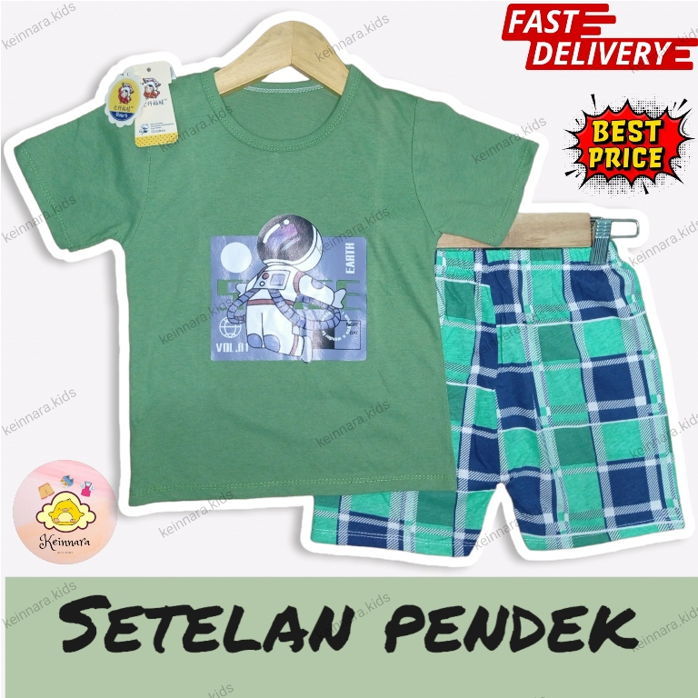 SETELAN ANAK LAKI LAKI / SETELAN ANAK IMPORT / MOTIF ASTRONOT
