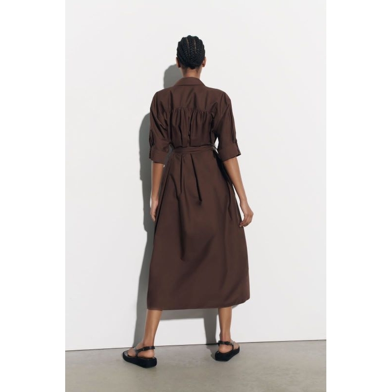 Zrrr belted button maxy