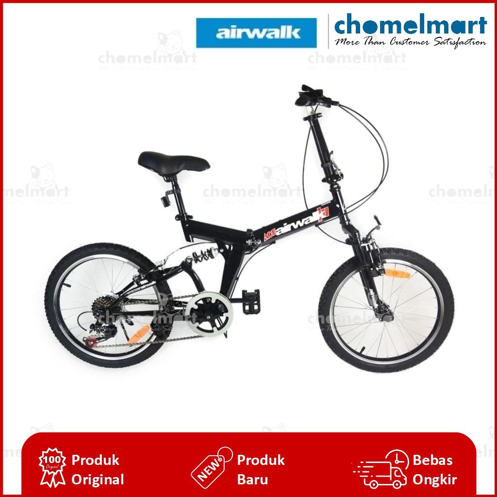 Airwalk Expresso Suspension Sepeda Lipat 20 7-speed - Hitam 10035566