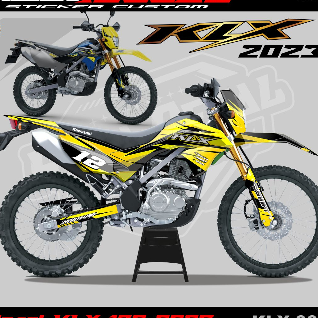 Stiker KLX 2023 Decal Sticker KLX 150 Facelift 2023 Fullbody_Stiker Dekal KLX 150 SM 2023 Disain Sup