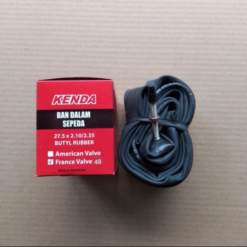 ban dalam sepeda mtb 27.5 x 2.10 2.125 2.20 2.35 27.5x2.10 kenda presta fv 48 mm pentil kecil